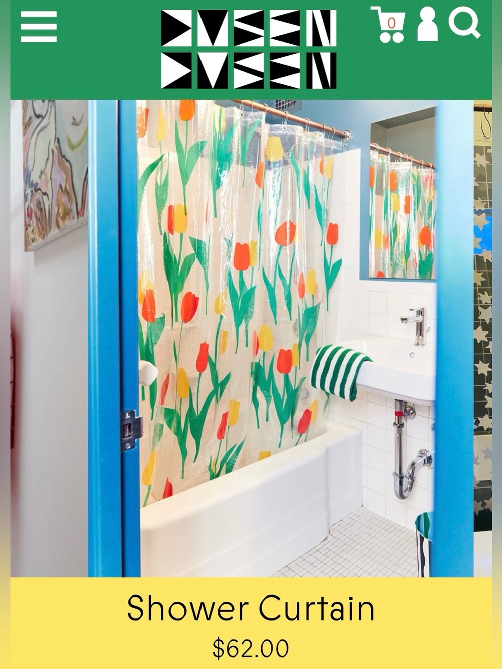 NEW CORTINA TULIP SHOWER CURTAIN
Dusen Dusen 🌷